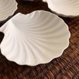 Set of 9 shell-shaped bowls