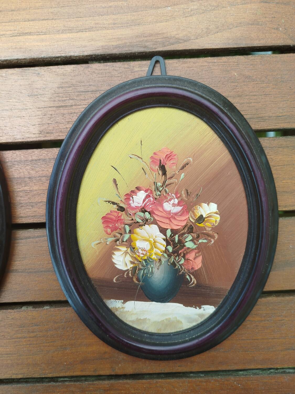 Pair of flower paintings