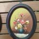 Paire de tableaux fleurs