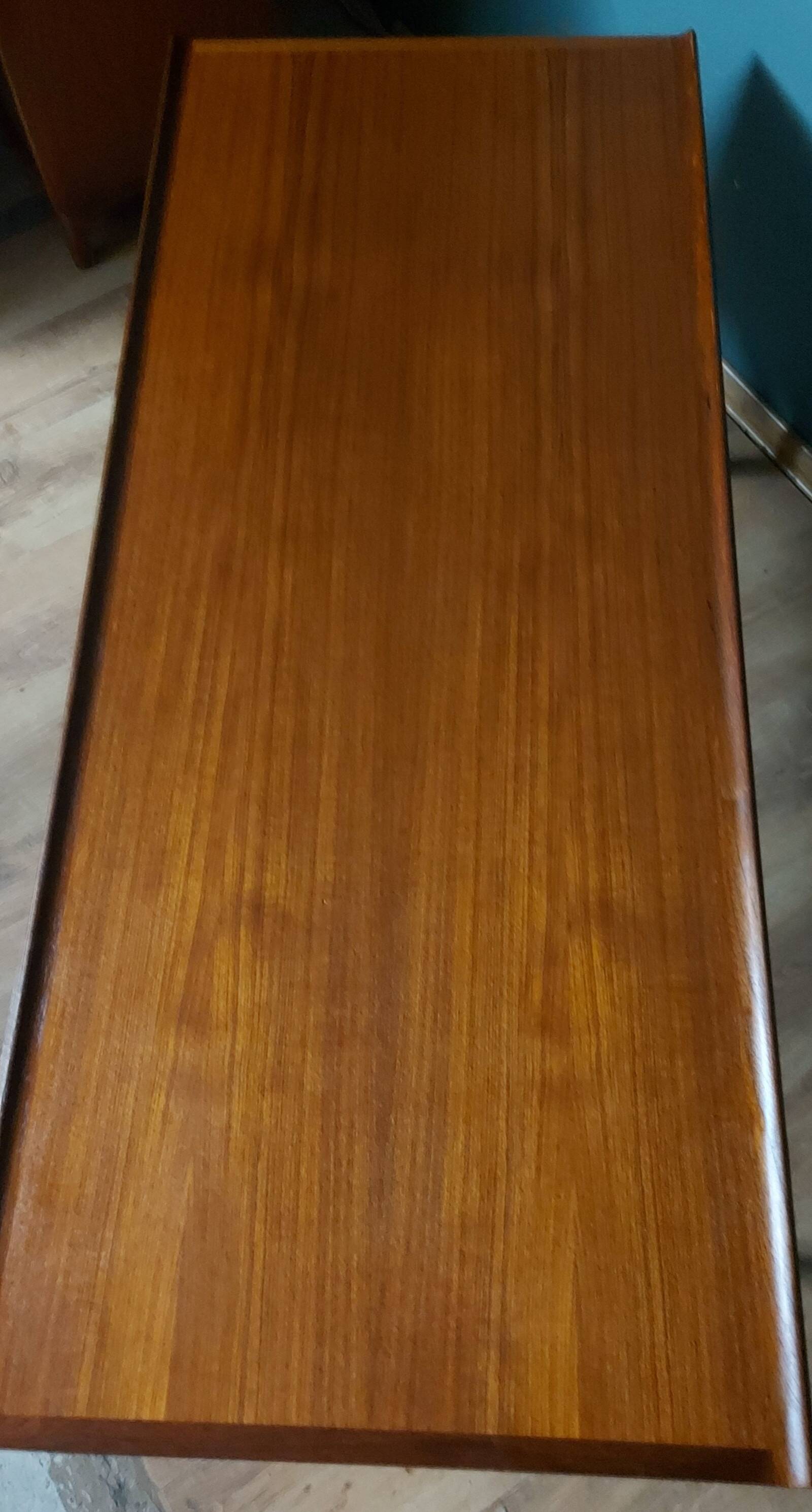 Danish design coffee table in solid teak