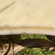 Louis XV coffee table in white Carrara marble with a gilded bronze base.