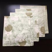 4 Christofle Palmier cotton satin napkins