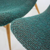 1960s Pair of Miroslav Navratil Shell Lounge Chairs, Czechoslovakia