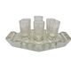 Art Deco vodka shot glasses from Hortensja Glassworks, Poland, 1950s, set of 7