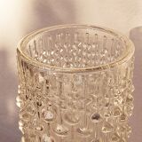 Brutalist crystal vase 1970