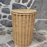 Rattan laundry basket, H67 - Ø44