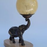 Old art deco elephant night light bedside lamp