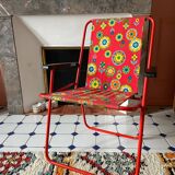70' flowered folding chair