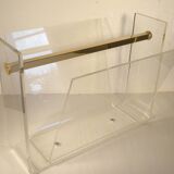Plexiglass and metal dore magazine holders