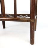 Rattan side table