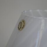 Pair of vintage mushroom table lamps - 1960s - swirled Murano glass - Italian design