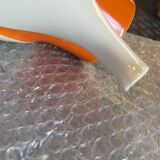 Heinrich Germany complete service in white and orange porcelain Space Age 1970