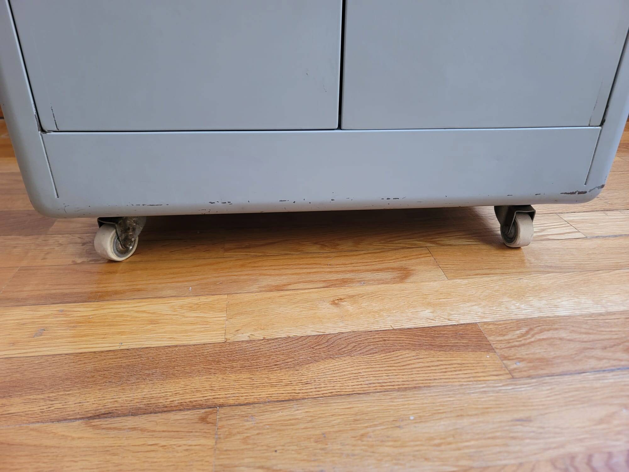 Vintage metal furniture on wheels SEEL, 1960s