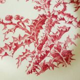 Dessert plate in ironstone from Gien model Chardons 221203