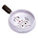 Jean Rivier (1915-2017) – Enamelled ceramic pan with geometric decoration