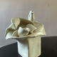 Vintage ceramic vase, glazed and signed.