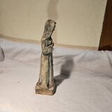 Painted terracotta holy virgin statue