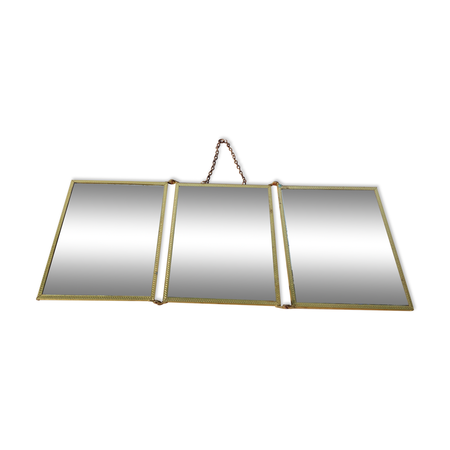 Art deco triptych mirror