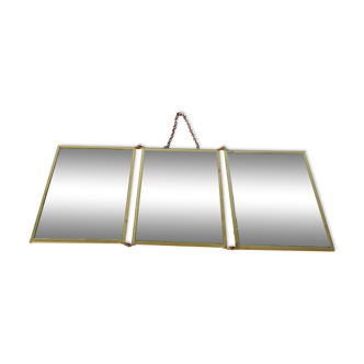 Art deco triptych mirror