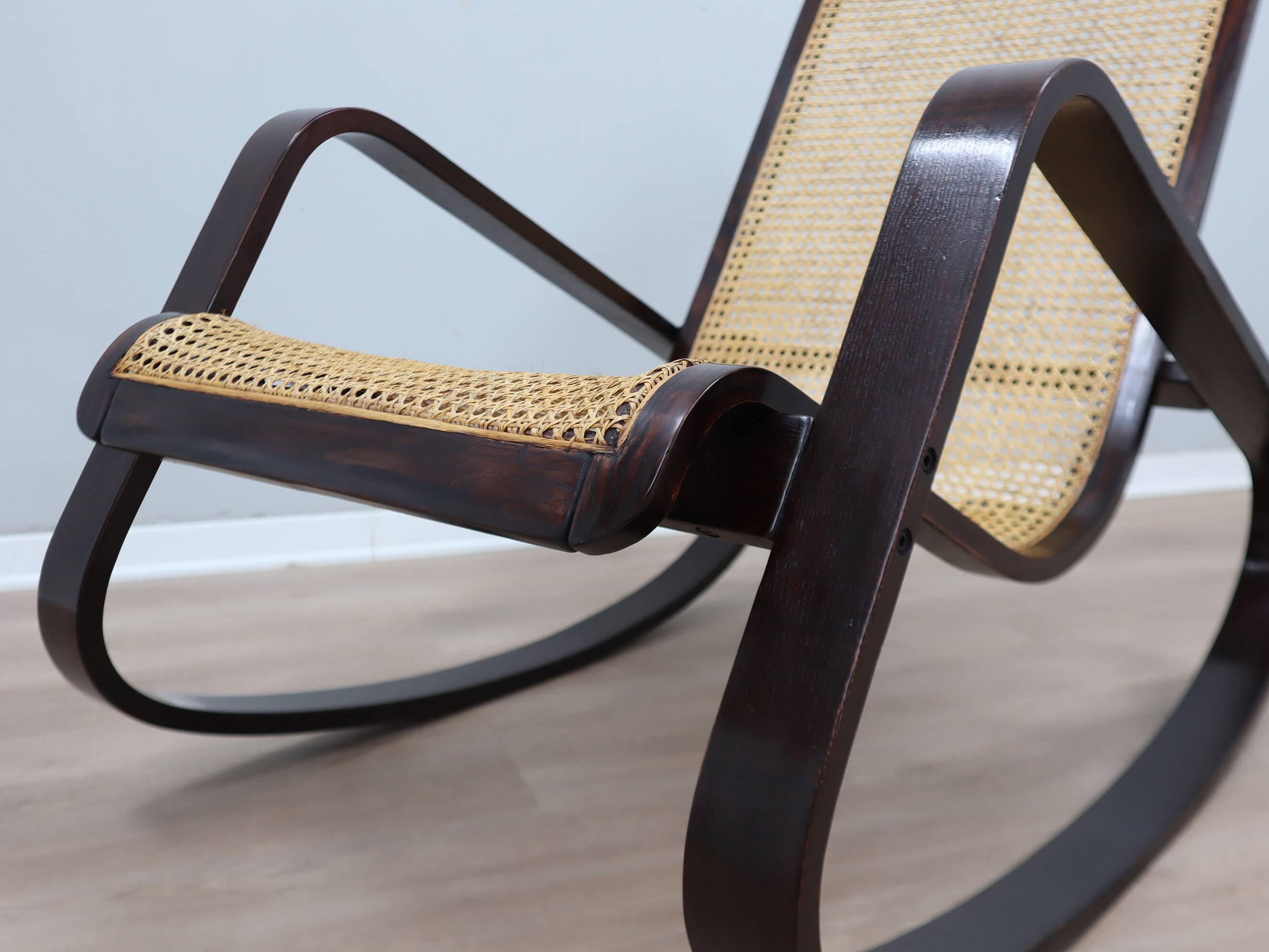 Vintage "DONDOLO" rocking chair Luigi Crassevig 1970s