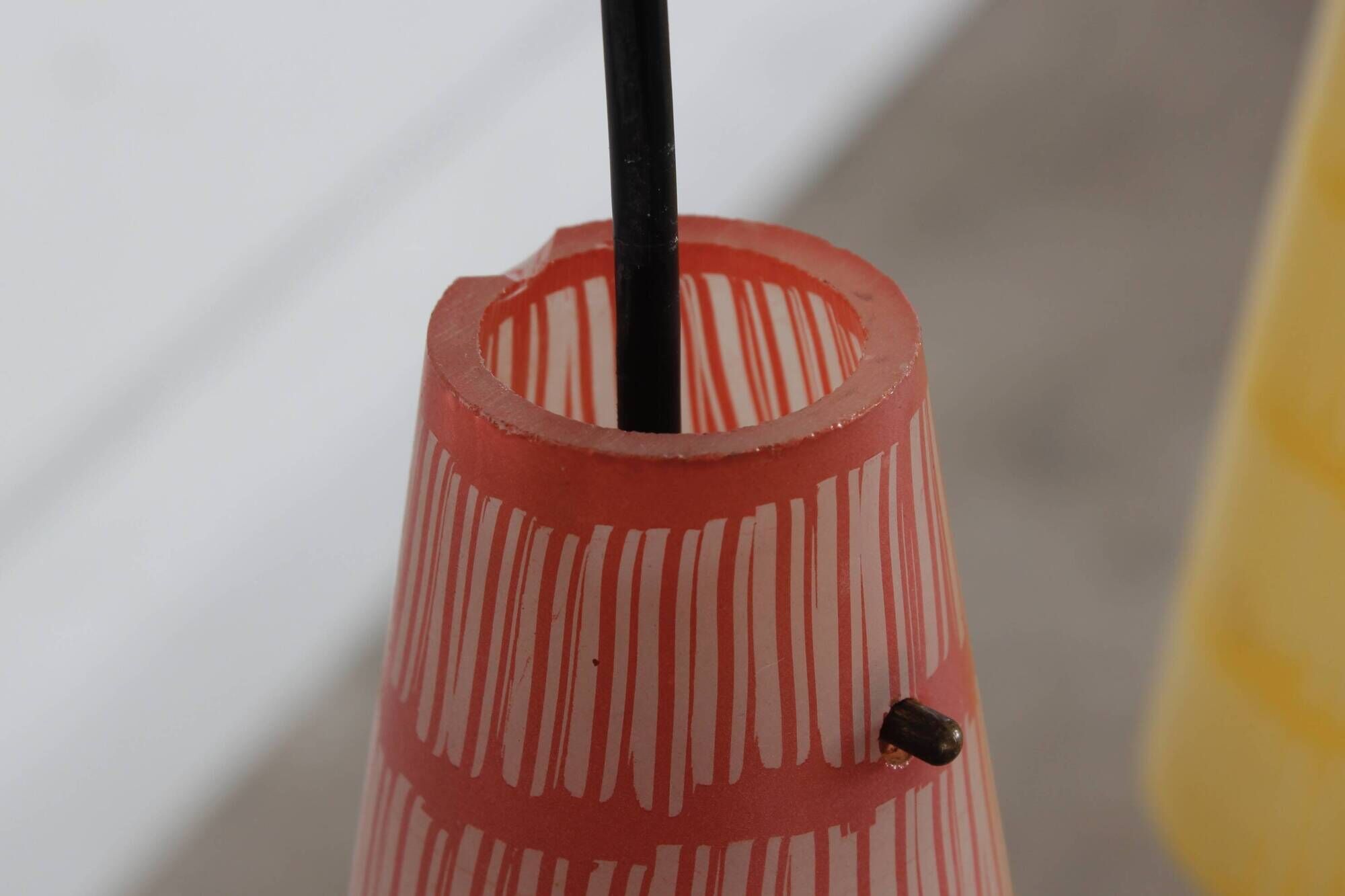 Coloured vintage ceiling lamp pendant lamp 60s 70s MCM