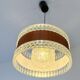 Vintage pendant lamp with brown ring