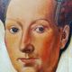 oil on wood, portrait of Marguerite VAN EYCK, copy by Henri BOURINET 1982