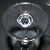 Set of 6 chantilly white wine glasses, cut crystal from saint-louis, h14cm