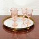 Brass table center top and mirror