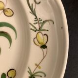 2 plates and 1 dish in Samadet earthenware