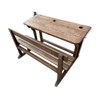 Wooden school desk