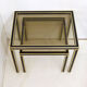 Paire de tables gigognes noir & or 1970'