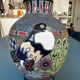 Amphora lamp vase Czechoslovakia Art Deco H 30 cm