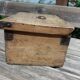 Old wooden box chest