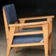 Retractable armchair david freres, marseille (1950s).