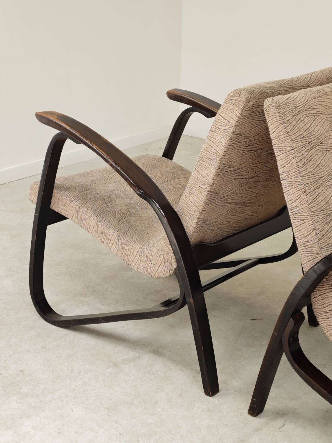 Pair of Art Deco armchairs by Jan Vanek 1930