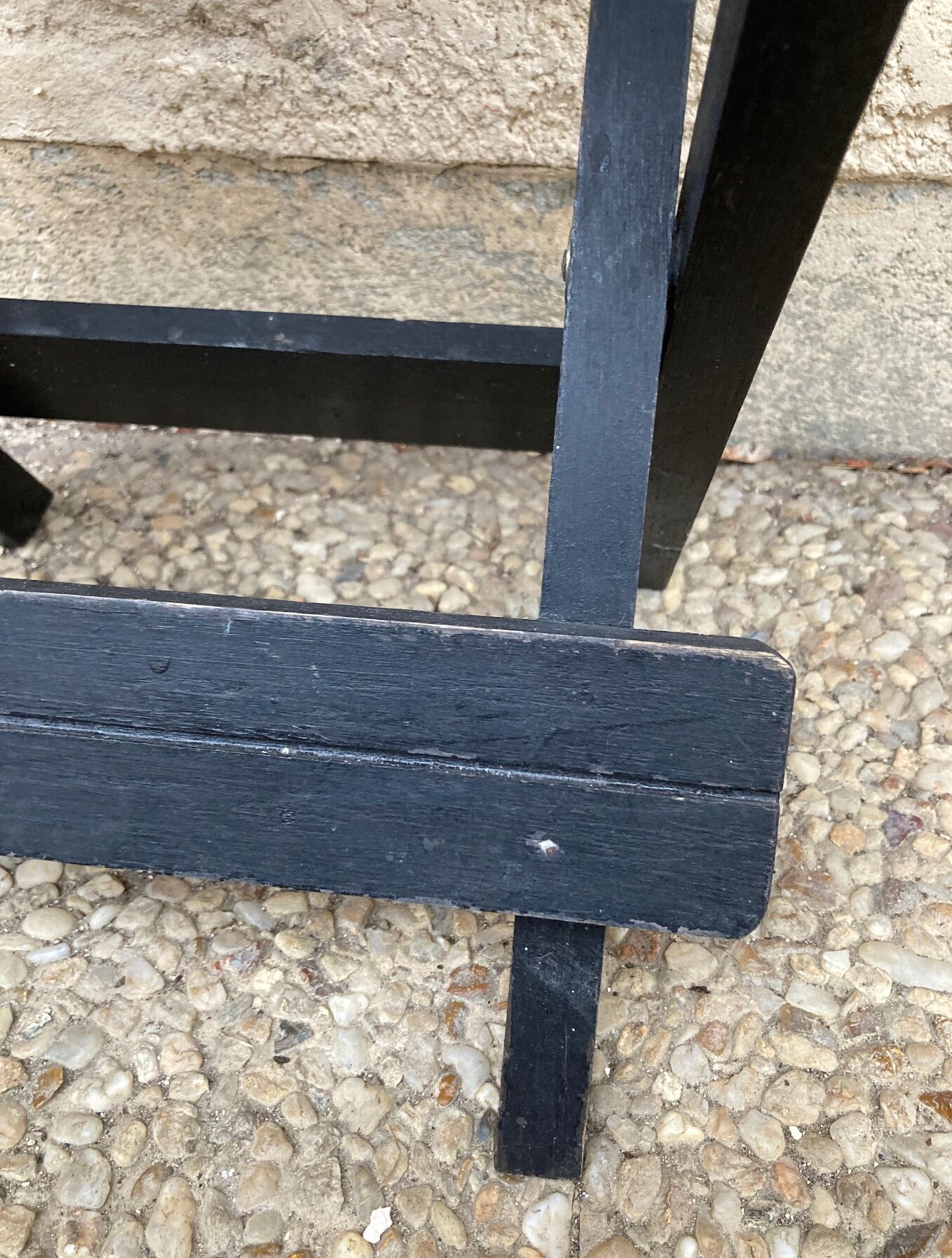 Folding stool in vintage canning