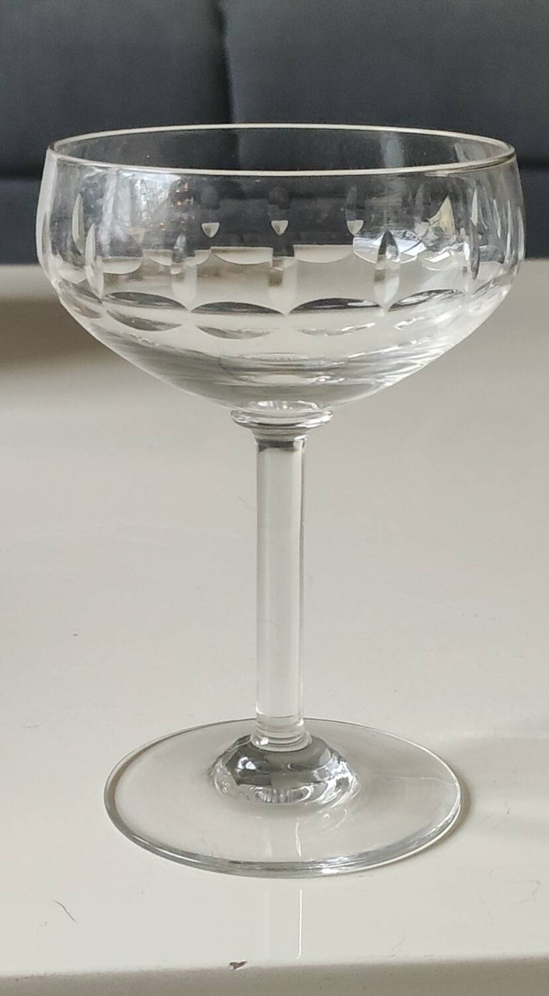Lot of 4 x Champagne Coupes / Doyen Glassware. Art Deco 1930s.