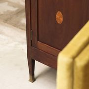 Coin cosy en acajou antique
