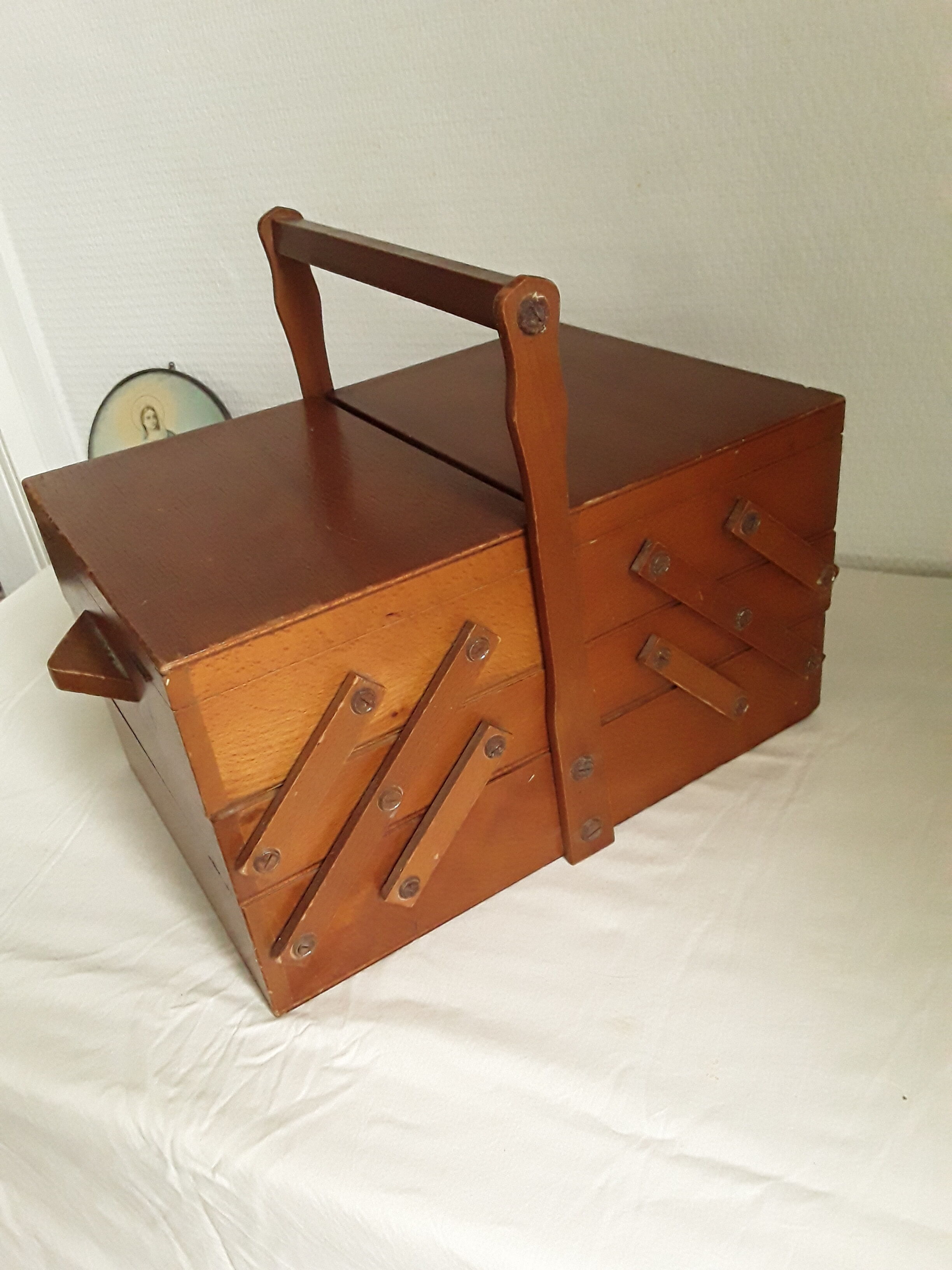 Vintage worker sewing box