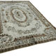 Tapis fait à la main distressed turkish 1980s 207 cm x 304 cm tapis gris