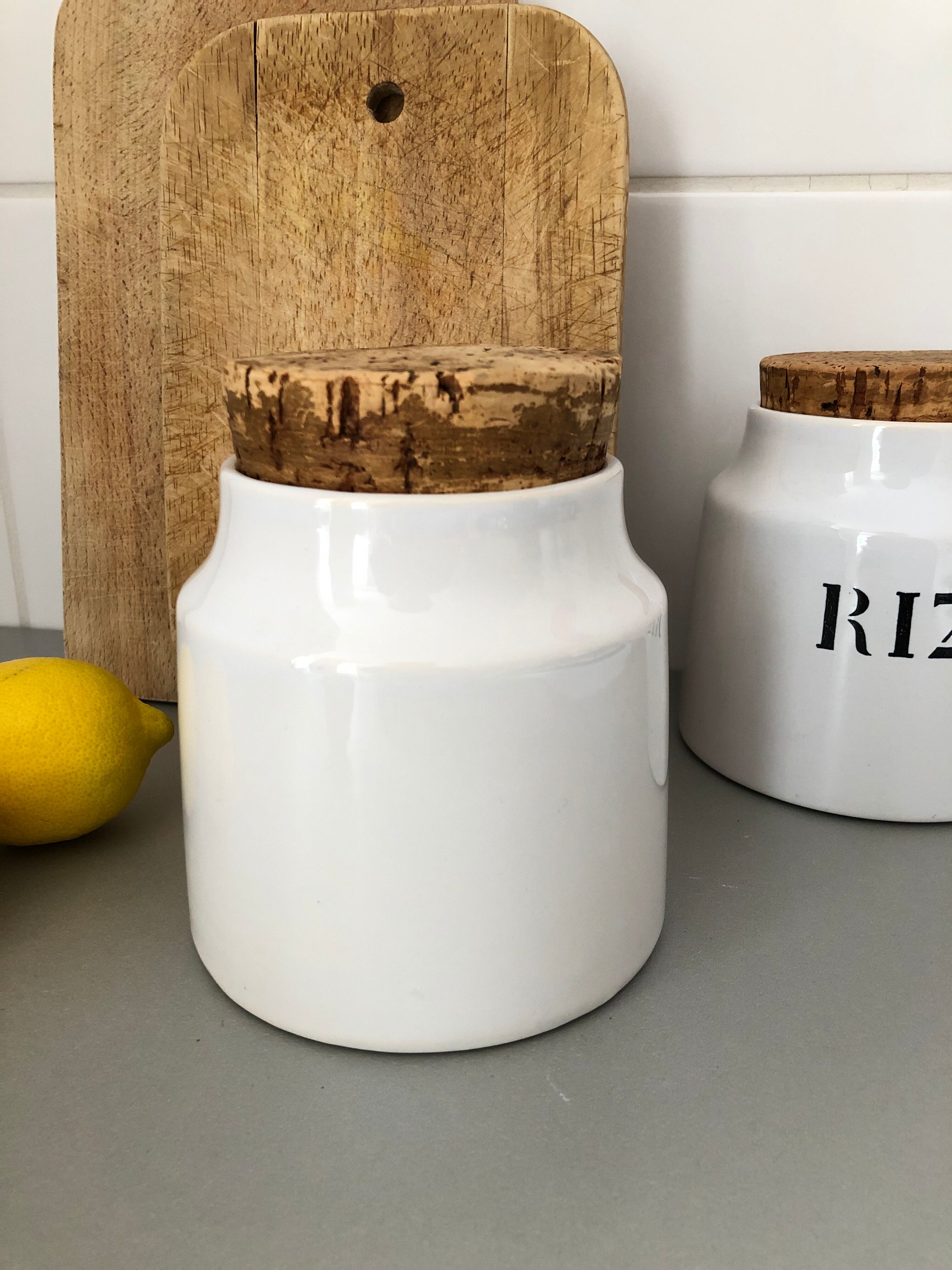 Pot "Spices" white ceramic Charolles