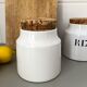 Pot "Spices" white ceramic Charolles