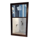 Miroir trumeau au décor abstrait