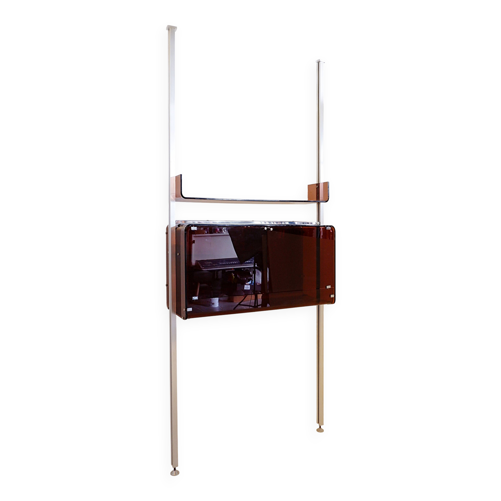 Floor/ceiling shelf or bar (Claustra) Michel Ducaroy for Roche Bobois, 1970s