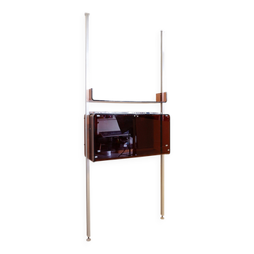 Étagère sol/plafond ou bar (Claustra) Michel Dumas pour Roche Bobois, années 1970