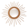 Miroir soleil rond en rotin osier