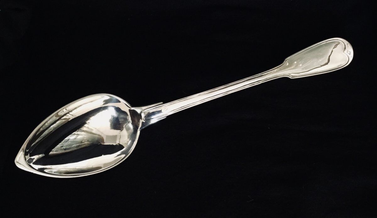 Silver stew spoon