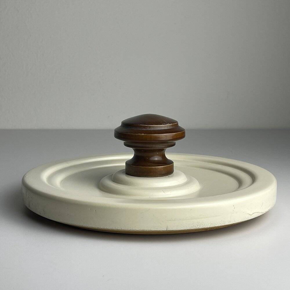 Wooden coat rack in Art Deco style, Italy, 1960s