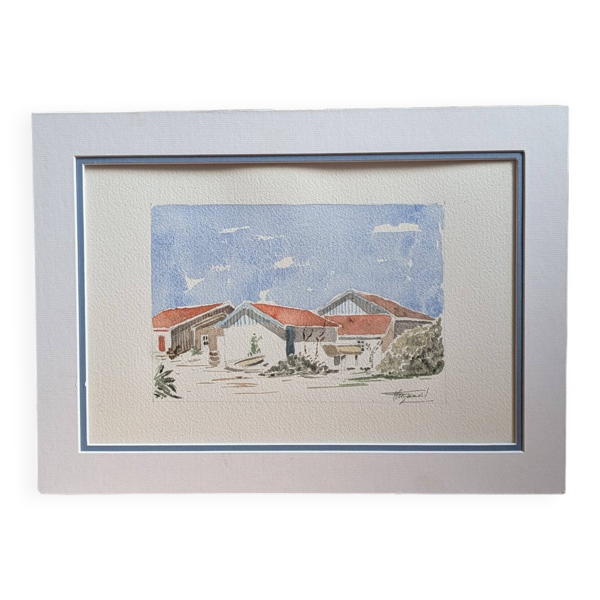 Aquarelle originale – Esprit du Cap Ferret